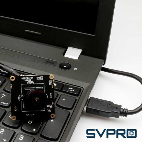 SVPRO 1080P USB Camera Module, 0.0001 Lux Starlight Webcam Board for Computer Laptop, M12 Lens, 1.95 mm Wide-Angle Fisheye Lens, H190°, UVC Lightburn Cam for 3D Printer in Kuwait