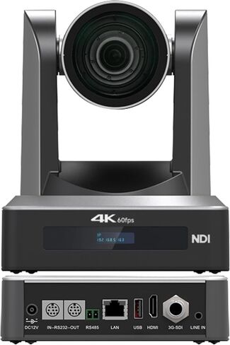 PTZ Camera 4K 20X Optical Zoom NDI 60fps HDMI USB3.0 SDI LAN POE AI Auto Tracking PTZ Camera New Gen for Church Worship Live Streaming Business Conference Events Education with YouTube Zoom in Kuwait