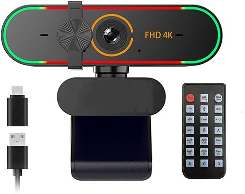 Camera for Gaming Streaming,with Microphone& Privacy Cover & Plug&Play,Works Zoom/Teams/Skype/Google Meet in Kuwait