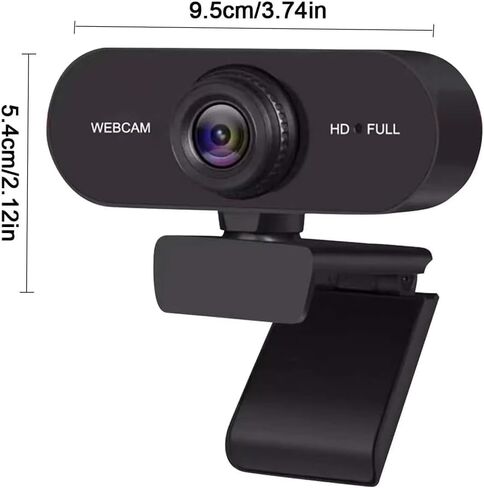 USB HD 1080P/2K Webcam Autofocus with Microphone Computer PC Webcam for PC/Laptop Conferences and Video Calls in Kuwait