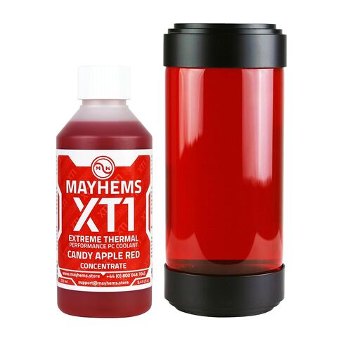Mayhems - XT1 Concentrate PC Coolant - Computer Water Cooling Fluid - Liquid Cooling, Thermal Performance Series, 250 ml, Candy Apple Red in Kuwait