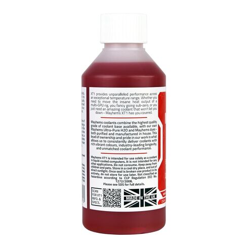 Mayhems - XT1 Concentrate PC Coolant - Computer Water Cooling Fluid - Liquid Cooling, Thermal Performance Series, 250 ml, Candy Apple Red in Kuwait