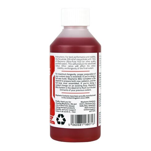 Mayhems - XT1 Concentrate PC Coolant - Computer Water Cooling Fluid - Liquid Cooling, Thermal Performance Series, 250 ml, Candy Apple Red in Kuwait