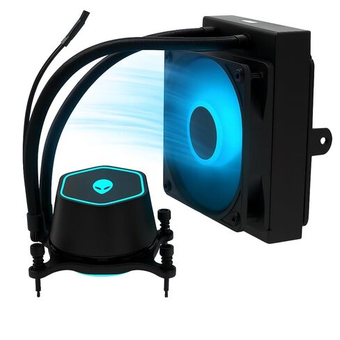 120mm RGB Liquid CPU Cooler (125W) – 27WXG Replacement for Dell Aurora R13 R14 – Compatible with P/N YJPT1, J7JHH, K9VXM, N08NH, G59V8, VWD01 – Radiator, Pump & Fan in Kuwait