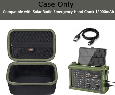 Legestori Hard EVA Carrying Case Compatible With Mesqool/Raynic Radio Emergency Weather Radio, Portable Protective Storage Box (Case Only) in Kuwait