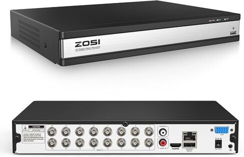 ZOSI H.265+ 16CH 1080P 4-in-1 Hybrid AHD/TVI/CVI/CVBS Security DVR, No HDD in Kuwait