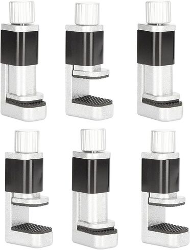 Schimer 6pcs Adjustable Screen Clamp Set for Phone and Tablet Repair Durable Metal Clip Max Height 15mm Soft Grip Pad in Kuwait