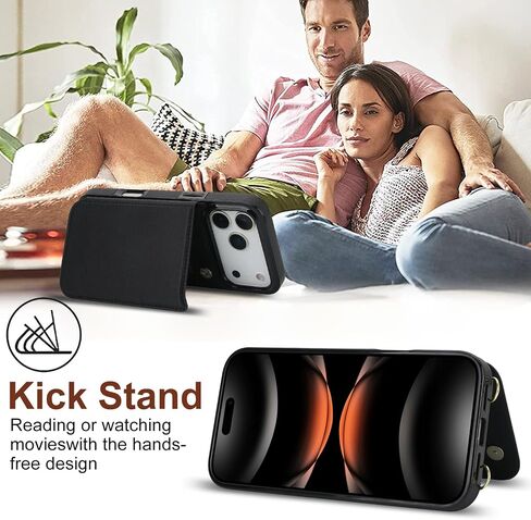Wallet Case Compatible with iPhone 17 Pro Max, RFID Blocking in Kuwait