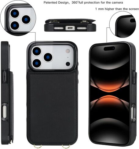 Wallet Case Compatible with iPhone 17 Pro Max, RFID Blocking in Kuwait