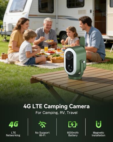 Xega 4G LTE Cellular No Wi-Fi Camera Magnetic Built in SIM Card Portable in Kuwait