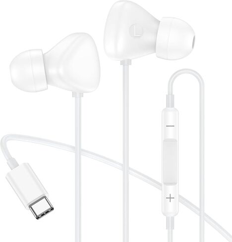 USB C Headphones for iPhone 17 Pro Max/16/15 Plus Wired Type C Headphone in Kuwait