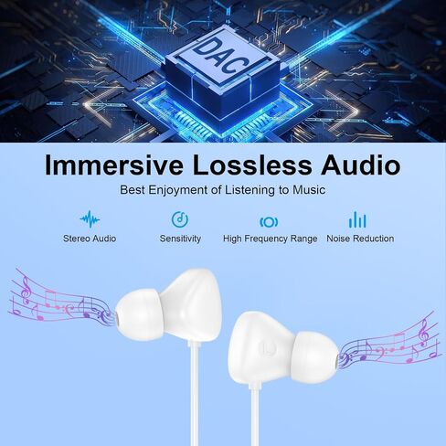 USB C Headphones for iPhone 17 Pro Max/16/15 Plus Wired Type C Headphone in Kuwait