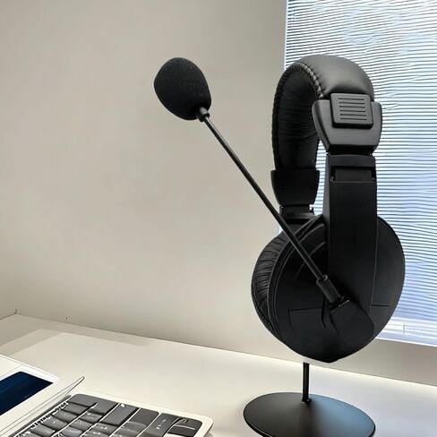 USB Headset with Microphone Noise Cancelling Stereo Over-Ear Adjustable Boom for PC Gaming, Video Calls, Online Meetings in Kuwait