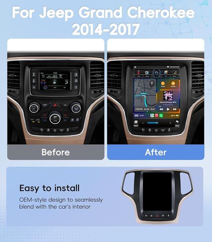 4G+64GB Car Radio Stereo for Jeep Grand Cherokee 2014-2017 in Kuwait