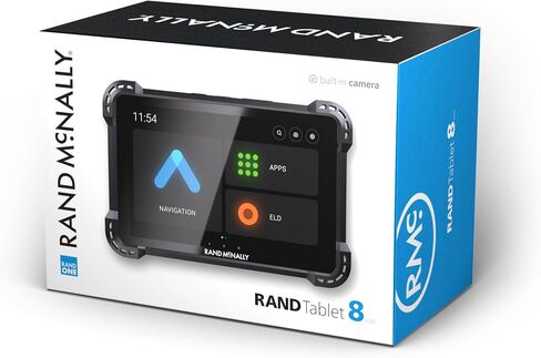 Rand McNally RANDTAB8 Rand Tablet with Rand Navigation GPS with Speed Camera Alerts and Live Traffic, Weather and Fuel - 8 Inch (Renewed) in Kuwait