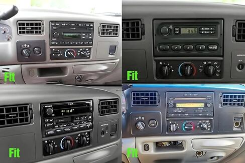 Car Radio for 1999-2004 Ford F-250 F-350 Super Duty, 2 Din 10.1 Inch Apple Carplay & Android Auto Screen, GPS Navigation Head Unit with Backup Camera, Bluetooth, WiFi, FM, SWC, 4+64G in Kuwait