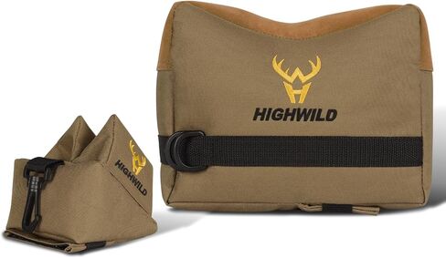 أكياس مسند الرماية Highwild 900D Oxford - أكياس رمل داعمة أمامية وخلفية لمسند مقعد الرماية، مثالية للرماية والصيد بالبندقية - تصميم مقاوم للماء - غير مملوءة in Kuwait