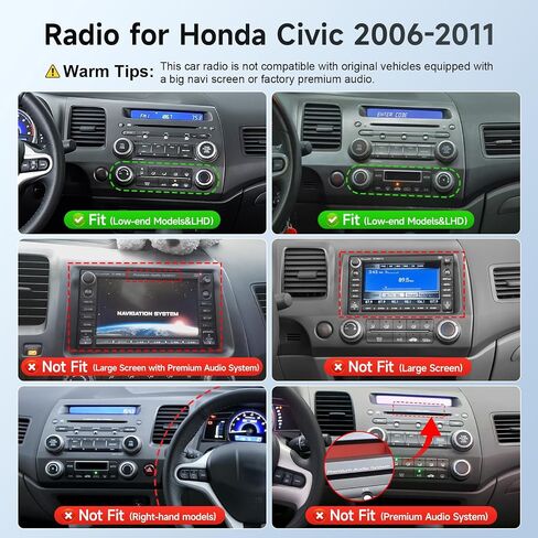 Leadfan Linux Car Stereo for Honda Civic 2006 2007 2008 2009 2010 2011 in Kuwait