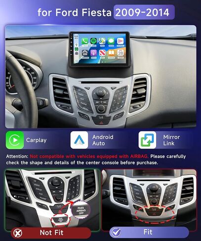 MAHVEC 5Ghz WiFi 4G+64G Car Radio Stereo for Ford Fiesta 2009-2014 in Kuwait