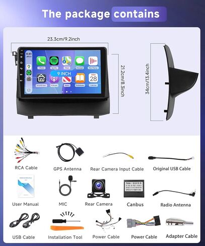 MAHVEC 5Ghz WiFi 4G+64G Car Radio Stereo for Ford Fiesta 2009-2014 in Kuwait