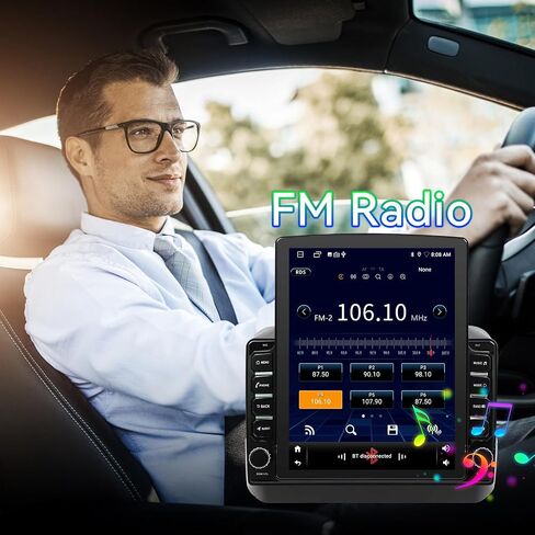 4G+64G Car Radio Stereo Compatible with Jeep Wrangler JL 2018-2021 Gladiator JT 2020 2021, Android 15 IPS Touchscreen, Wireless Carplay Android Auto/Bluetooth/FM/GPS/WiFi/SWC/BackupCamera(9.7 Inch) in Kuwait