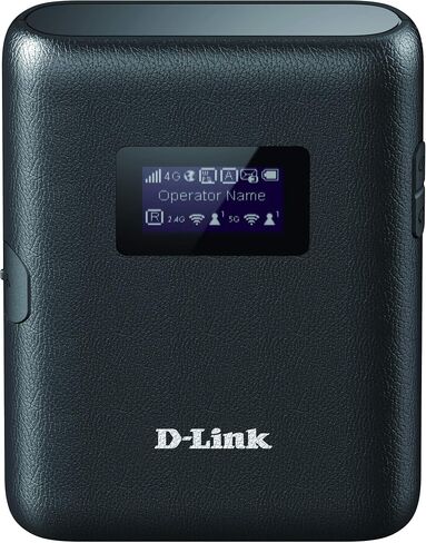 D-Link DWR-933 4G+ LTE-Advanced Cat 6 Wi-Fi Hotspot, 300 Mbps, Portable, Battery-Powered Up to 14 Hours, Dual-Band Wireless AC1200, Unlocked, Black in Kuwait