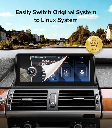 10.25" Linux CarPlay Radio for BMW X5 E70/ X6 E71 (2011-2013) in Kuwait
