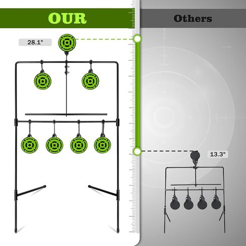 Ideagle BB Gun Targets Larger Metal Resetting Airsoft Pellet Gun Shooting Target for Backyard, Rated for .177 .20 Caliber in Kuwait