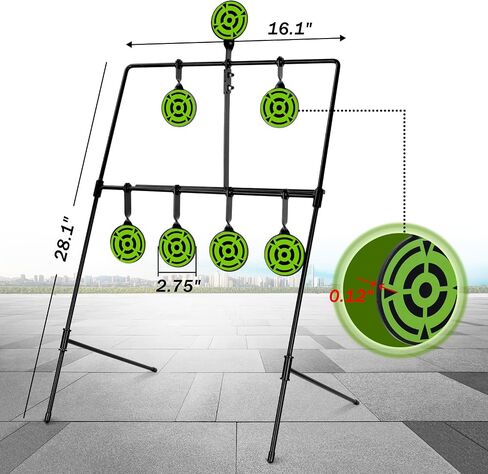 Ideagle BB Gun Targets Larger Metal Resetting Airsoft Pellet Gun Shooting Target for Backyard, Rated for .177 .20 Caliber in Kuwait