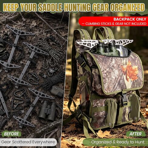 Saddle Hunting Backpack for Climbing Sticks and MOLLE Gear in Kuwait
