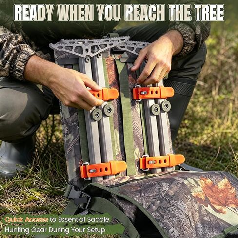 Saddle Hunting Backpack for Climbing Sticks and MOLLE Gear in Kuwait