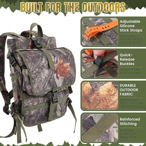 Saddle Hunting Backpack for Climbing Sticks and MOLLE Gear in Kuwait