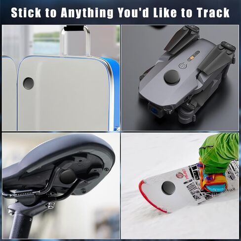 6 Pack Waterproof AirTag Holder, [Hidden & Shockproof] Airtag Case with Strong Adhesive Sticker, Protective Cover for Airtags Tracker Devices, Black in Kuwait