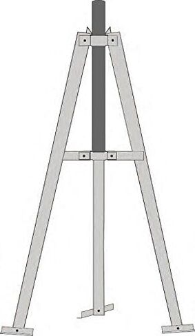 ROHN TRTAG2 Heavy Duty 5' Tripod with 2.38" O.D. x 0.154“ wall x 3.5’ Mast in Saudi Arabia