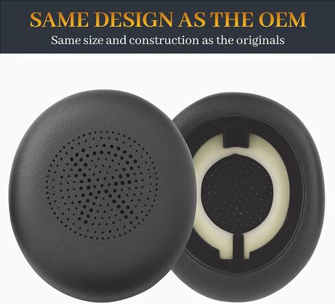 Evolve2 65 Replacement Ear Pads as Same as The OEM Elite 45h Ear Cushions Earpads Compatible with Jabra Evolve2 65/65MS/65UC/40/40MS/40UC, Elite 45h On-Ear Wireless Headphones (Black) in Kuwait