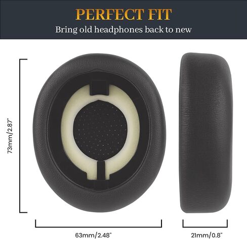 Evolve2 65 Replacement Ear Pads as Same as The OEM Elite 45h Ear Cushions Earpads Compatible with Jabra Evolve2 65/65MS/65UC/40/40MS/40UC, Elite 45h On-Ear Wireless Headphones (Black) in Kuwait