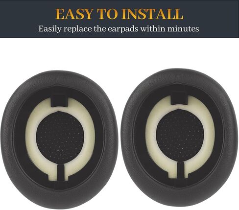 Evolve2 65 Replacement Ear Pads as Same as The OEM Elite 45h Ear Cushions Earpads Compatible with Jabra Evolve2 65/65MS/65UC/40/40MS/40UC, Elite 45h On-Ear Wireless Headphones (Black) in Kuwait