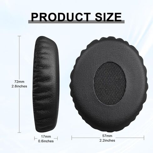 Replacement Earpads for Bose QuietComfort(QC) 3 and OE1 On-Ear Headphones, Ear Cushions Headset Earpads Ear Cups Cover Repair Parts (Black) in Saudi Arabia
