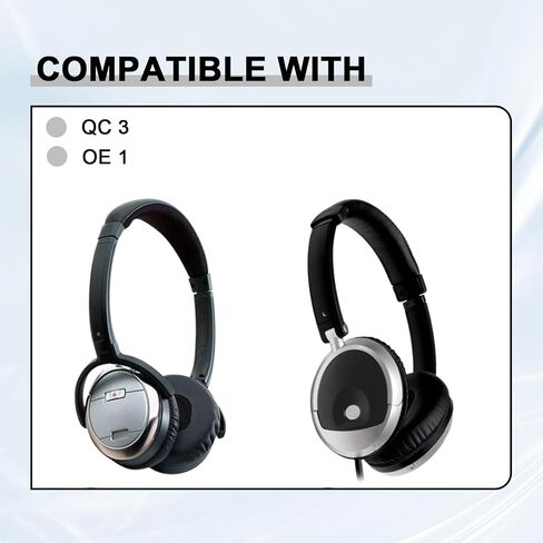 Replacement Earpads for Bose QuietComfort(QC) 3 and OE1 On-Ear Headphones, Ear Cushions Headset Earpads Ear Cups Cover Repair Parts (Black) in Saudi Arabia
