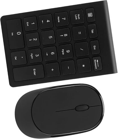 Fabater 2.4G Wireless Keyboard and Mouse Set, Ultrathin 22-Key Digital Numeric Keypad with ScissorFoot Design, Quiet Rebound Switches, 1200 DPI Optical Silent Mouse for // in Kuwait