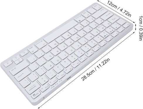 GOWENIC Wireless Keyboard and Mouse Set, Bluetooth 5.0 2.4G Rechargeable Combo with Scissor Keys and Shortcuts for Pro Air Laptops Tablets in Kuwait