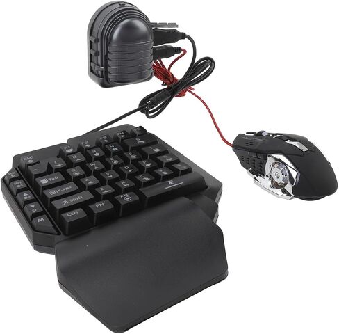 Schimer One-handed Game Keyboard and Mouse Combo 4 in 1 Mobile Game Pack with in Kuwait