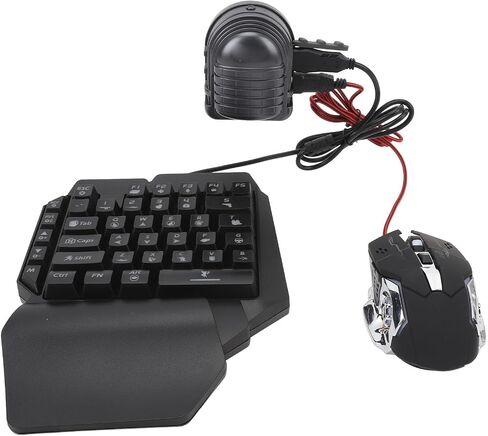 Schimer One-handed Game Keyboard and Mouse Combo 4 in 1 Mobile Game Pack with in Kuwait
