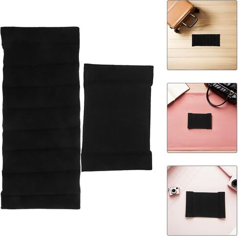 Wakauto 4pcs Camera Bag Insert Dividers, Black Fiber Velvet in Kuwait