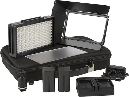 Ikan Mylo Mini Bi-Color LED Travel Kit, Black (MB4-TK) in Kuwait