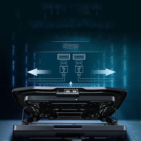 Metal Mesh 6-Fan Silent Laptop Computer Cooler in Kuwait