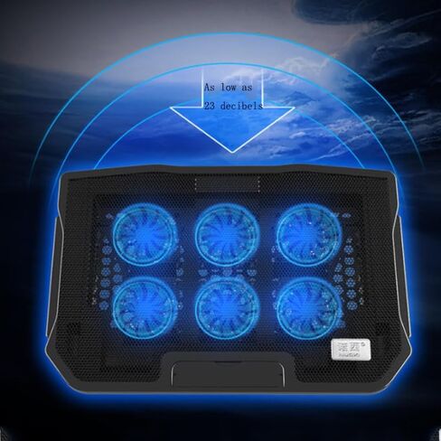 Metal Mesh 6-Fan Silent Laptop Computer Cooler in Kuwait