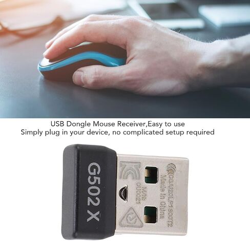 USB Dongle Mouse Receiver Stable Connectivity Compact Portable for Wireless Gaming Mouse in Kuwait