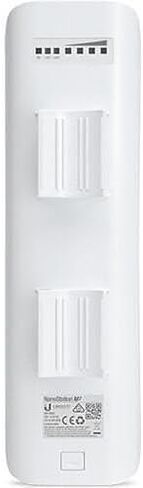 NSM2(US) 2.4GHz Wireless Network Bridge, 11 dBi Integrated Antenna, 2-Port Ethernet, Outdoor Point to Point CPE, Pole Mount, White in Kuwait