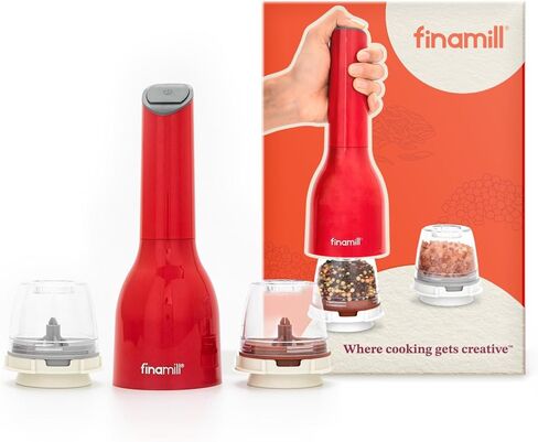 FinaMill Classic Battery Spice Mill, Salt & Pepper Grinder Kitchen Gift Set in Saudi Arabia